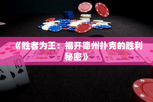 《胜者为王：揭开德州扑克的胜利秘密》