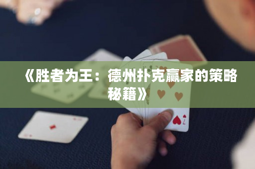 《胜者为王：德州扑克赢家的策略秘籍》