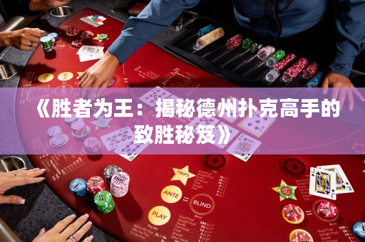 《胜者为王：揭秘德州扑克高手的致胜秘笈》