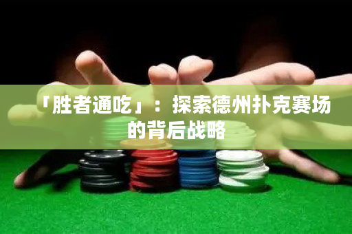 「胜者通吃」：探索德州扑克赛场的背后战略