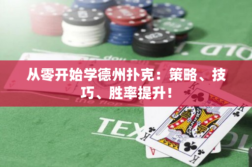 从零开始学德州扑克：策略、技巧、胜率提升！