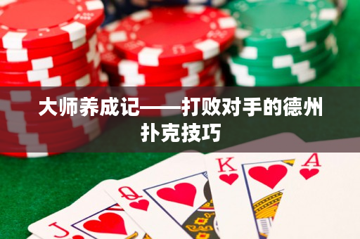 大师养成记——打败对手的德州扑克技巧