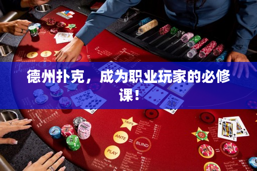 德州扑克，成为职业玩家的必修课！