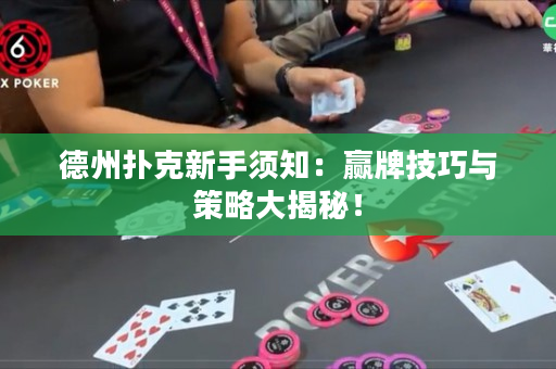 德州扑克新手须知：赢牌技巧与策略大揭秘！