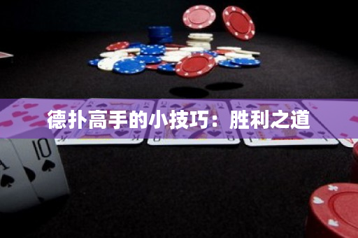 德扑高手的小技巧：胜利之道