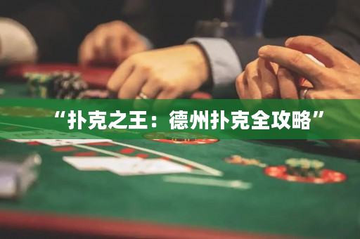 “扑克之王：德州扑克全攻略”