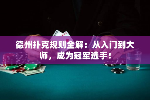 德州扑克规则全解：从入门到大师，成为冠军选手！