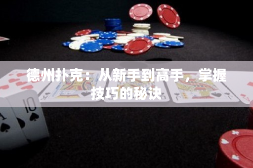 德州扑克：从新手到高手，掌握技巧的秘诀