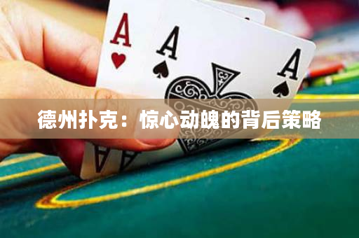 德州扑克：惊心动魄的背后策略