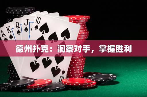 德州扑克：洞察对手，掌握胜利