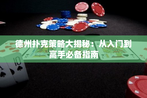 德州扑克策略大揭秘：从入门到高手必备指南