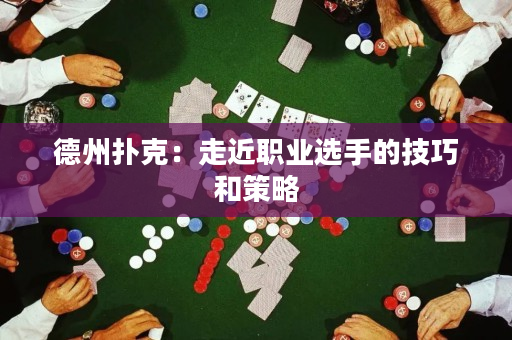 德州扑克：走近职业选手的技巧和策略
