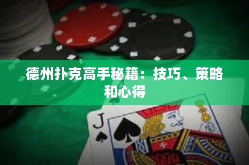 德州扑克高手秘籍：技巧、策略和心得