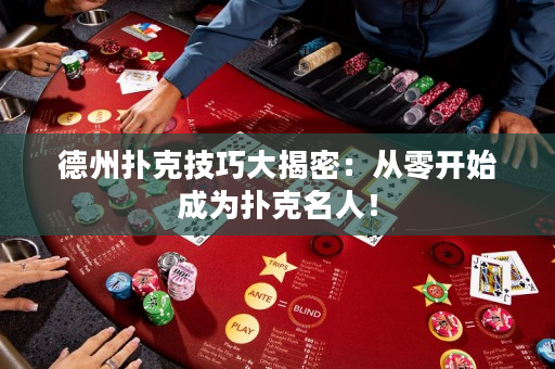德州扑克技巧大揭密：从零开始成为扑克名人！