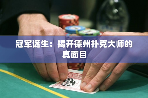 冠军诞生：揭开德州扑克大师的真面目
