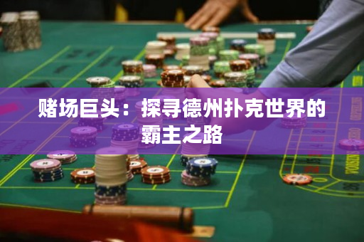 赌场巨头：探寻德州扑克世界的霸主之路