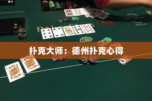 扑克大师：德州扑克心得