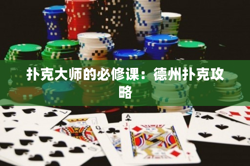 扑克大师的必修课：德州扑克攻略