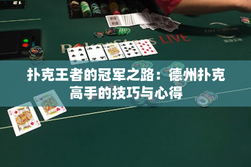 扑克王者的冠军之路：德州扑克高手的技巧与心得