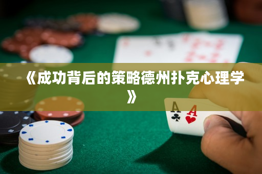 《成功背后的策略德州扑克心理学》