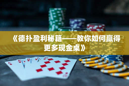 《德扑盈利秘籍——教你如何赢得更多现金桌》
