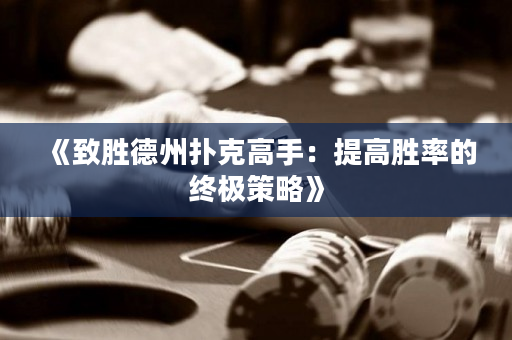 《致胜德州扑克高手：提高胜率的终极策略》