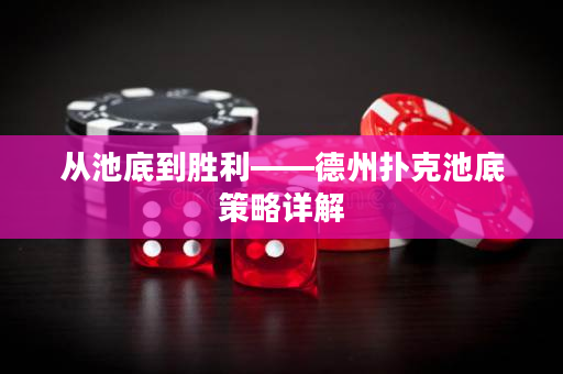 从池底到胜利——德州扑克池底策略详解