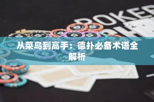 从菜鸟到高手：德扑必备术语全解析