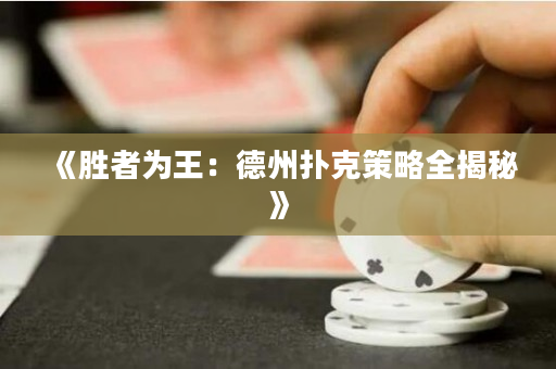 《胜者为王：德州扑克策略全揭秘》