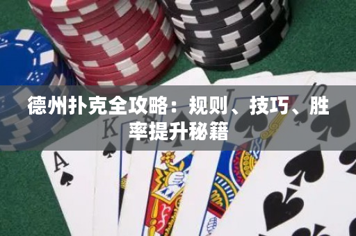 德州扑克全攻略：规则、技巧、胜率提升秘籍