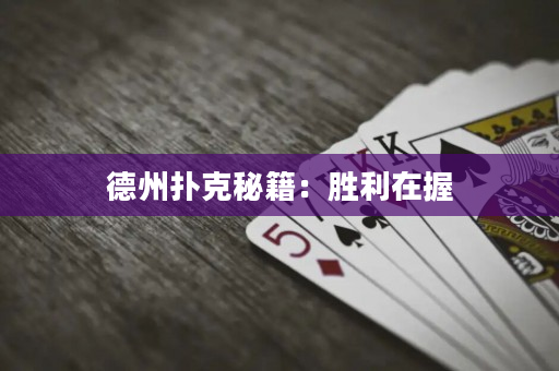 德州扑克秘籍：胜利在握