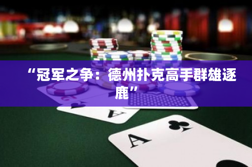 “冠军之争：德州扑克高手群雄逐鹿”
