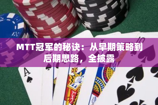 MTT冠军的秘诀：从早期策略到后期思路，全披露