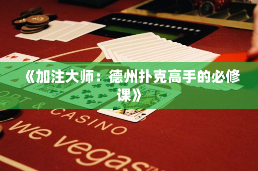 《加注大师：德州扑克高手的必修课》