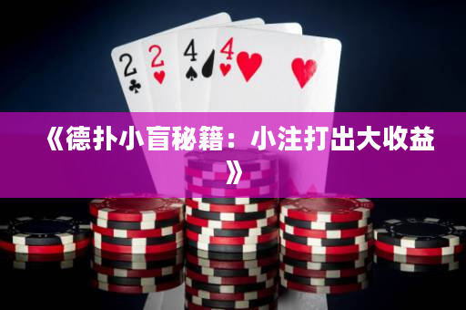 《德扑小盲秘籍：小注打出大收益》