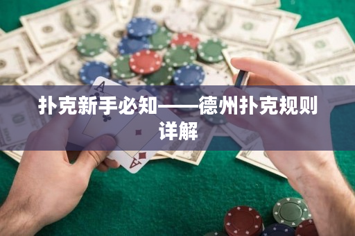 扑克新手必知——德州扑克规则详解