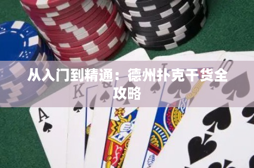 从入门到精通：德州扑克干货全攻略