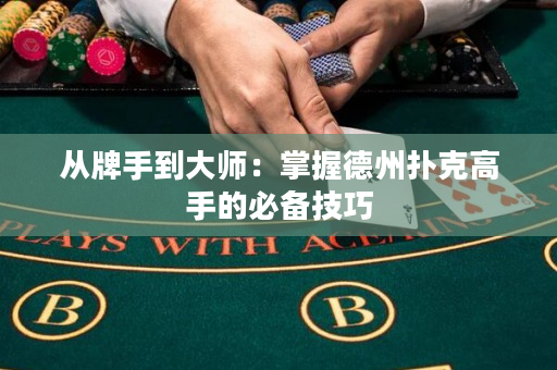 从牌手到大师：掌握德州扑克高手的必备技巧