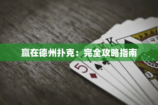 赢在德州扑克：完全攻略指南