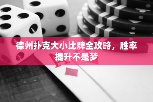 德州扑克大小比牌全攻略，胜率提升不是梦