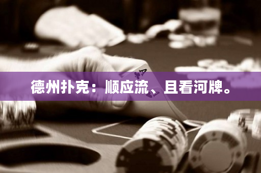 德州扑克：顺应流、且看河牌。
