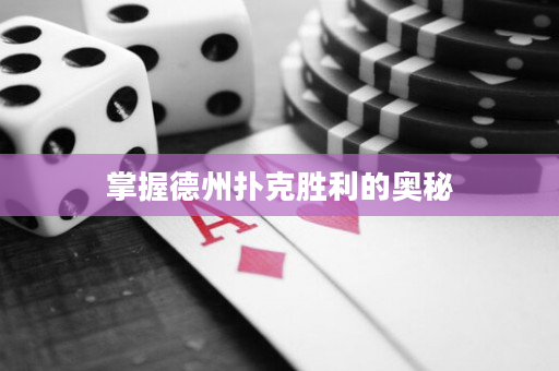 掌握德州扑克胜利的奥秘