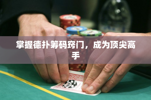 掌握德扑筹码窍门，成为顶尖高手