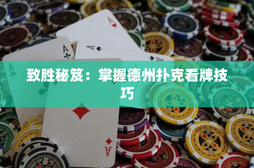 致胜秘笈：掌握德州扑克看牌技巧