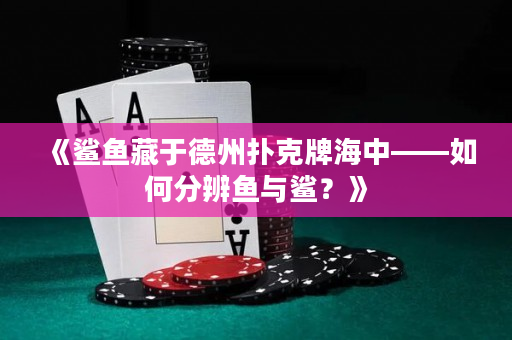《鲨鱼藏于德州扑克牌海中——如何分辨鱼与鲨？》