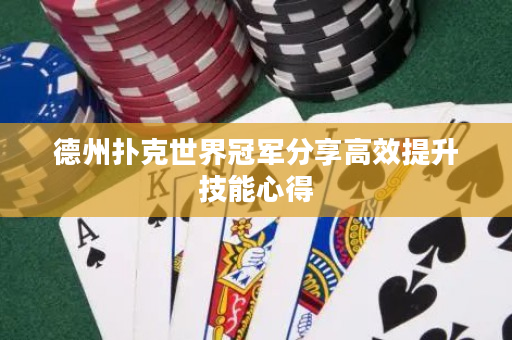 德州扑克世界冠军分享高效提升技能心得