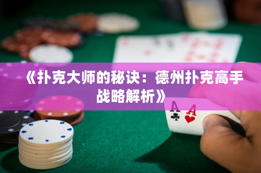 《扑克大师的秘诀：德州扑克高手战略解析》