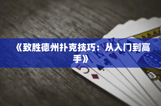 《致胜德州扑克技巧：从入门到高手》