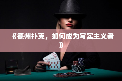 《德州扑克，如何成为写实主义者》