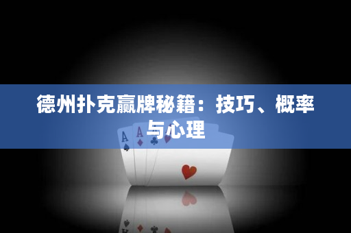 德州扑克赢牌秘籍：技巧、概率与心理